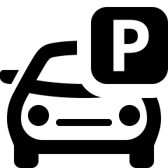 icono parking blanco